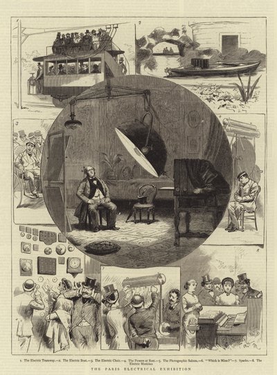 De Parijse Elektrische Tentoonstelling door Adrien Emmanuel Marie